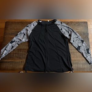 Lane Bryant Long Sleeve full zip rash guard